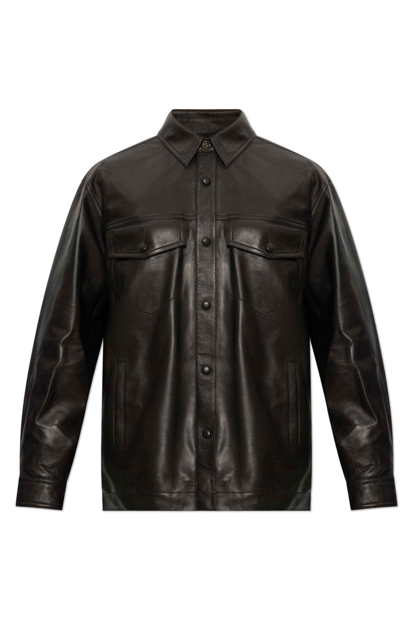 Balmain Leather jacket with pockets | Men's | Vitkac